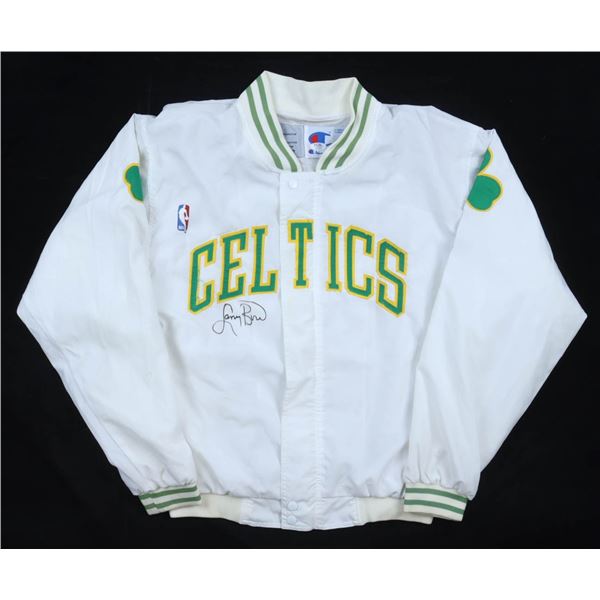 LARRY BIRD SIGNED BOSTON CELTICS JACKET - PSA COA