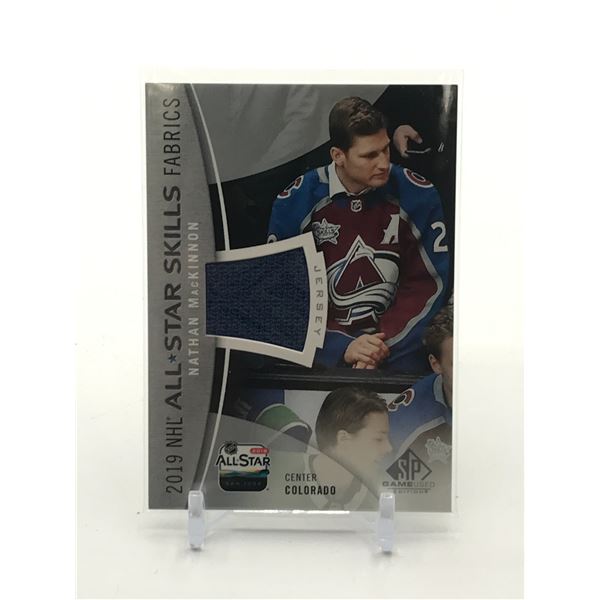 2019-20 UPPER DECK SP GAME USED HOCKEY NATHAN MACKINNON PATCH TRADING CARD