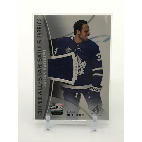 2019-20 UPPER DECK SP GAME USED HOCKEY AUSTON MATTHEWS PATCH TRADING CARD