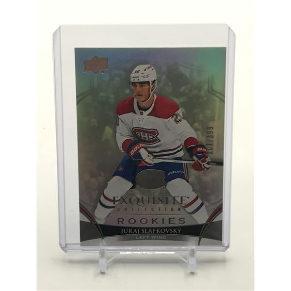 2022-23 UPPER DECK EXQUISITE COLLECTION JURAJ SLAFKOVSKY ROOKIES TRADING CARD 207/399
