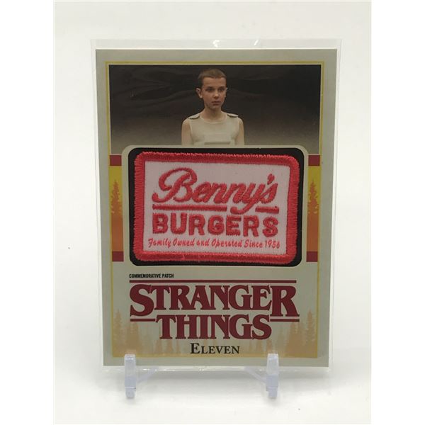 TOPPS STRANGER THINGS MEMORATIVE PATCH TRADING CARD - BENNY'S BURGERS