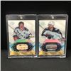 Image 1 : LOT OF 2 HOCKEY PATCH TRADING CARDS /100