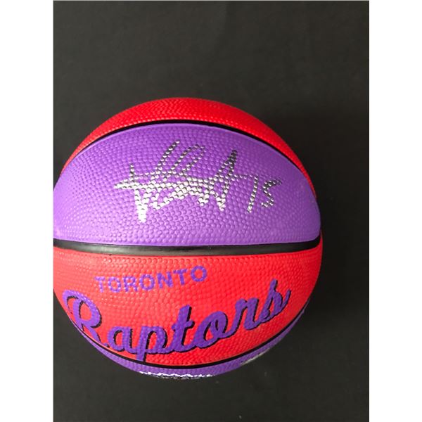 VINCE CARTER SIGNED TORONTO RAPTEORS MINI FOOTBALL (ACE COA)