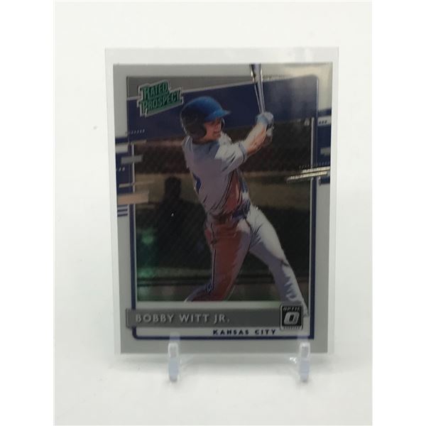 2020 PANINI DONRUSS OPTIC BASEBALL BOBBY WITT JR RATED ROOKIES TRADING CARD