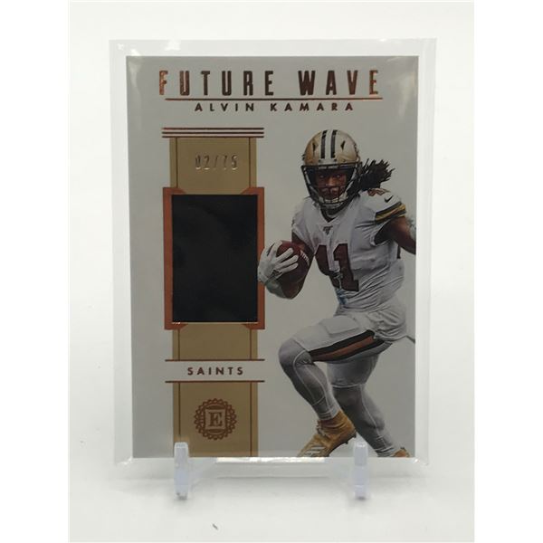 2019 PANINI ENCASED FOOTBALL ALVIN KAMARA PATCH TRADING CARD 02/75