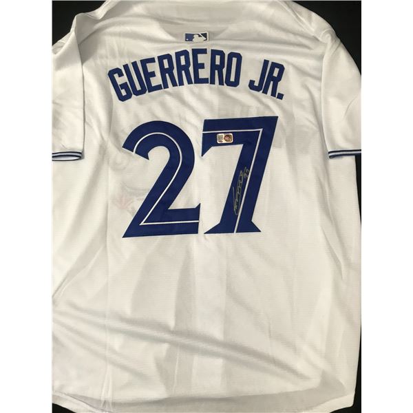 VLADIMIR GUERRERO JR SIGNED TORONTO BLUE JAYS CUSTOM JERSEY - ELITE SPORTS COA