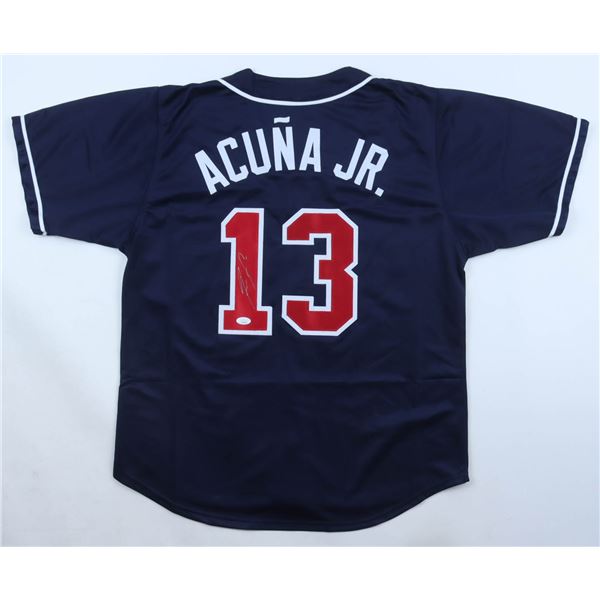 RONALD ACUNA JR SIGNED ATLANTA JERSEY - JSA COA