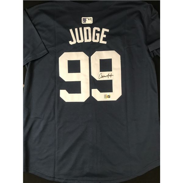 AARON JUDGE SIGNED NEW YORK YANKEES CUSTOM JERSEY - ELITE SPORTS COA