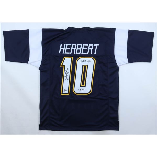 JUSTIN HERBERT SIGNED AND INSCRIBED '2020 NFL' JERSEY - BECKETT COA