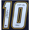 Image 2 : JUSTIN HERBERT SIGNED AND INSCRIBED '2020 NFL' JERSEY - BECKETT COA