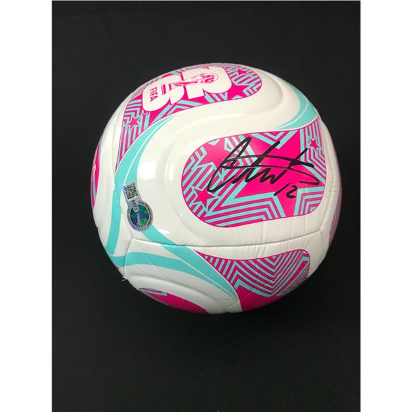 CHRISTINE SINCLAIR SIGNED WORLD CUP 2026 SOCCER BALL - WWOC COA