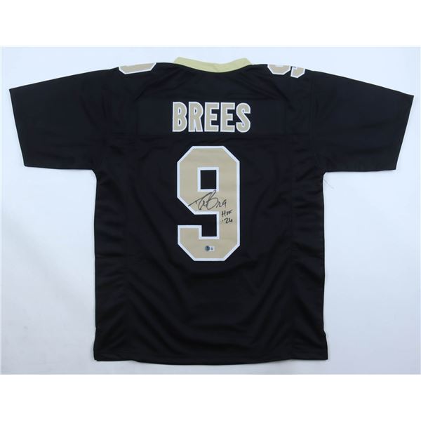 DREW BREES SIGNED FOOTBALL JERSEY - BECKETT COA