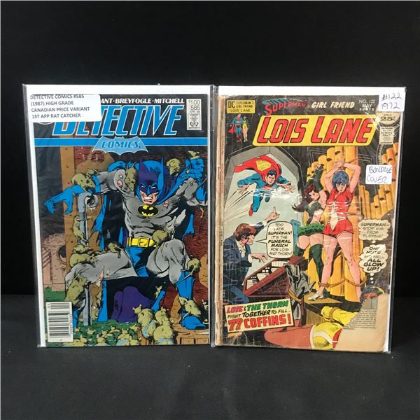 LOT OF 2 DC COMICS - INCLUDING DETECTIVE COMICS #585 CPV 1ST RAT CATCHER