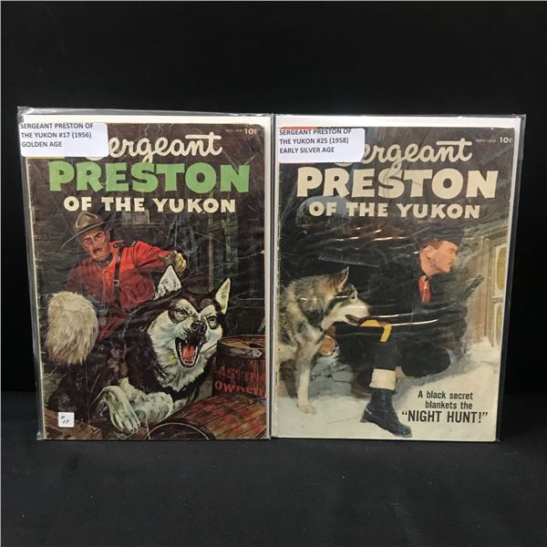 LOT OF 2 SERGEANT PRESTON OF THE YUKON COMICS - GOLDEN AGE