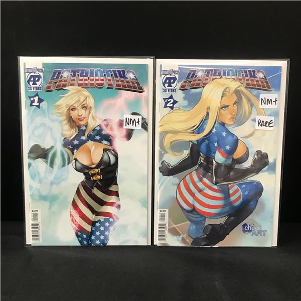 LOT OF 2 PATRIOTIKA COMICS #1-2 - ANTARTIC PRESS