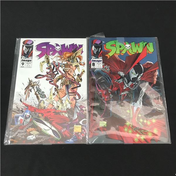 LOT OF 2 SPAWN COMICS #8-9 - IMAGE COMICS