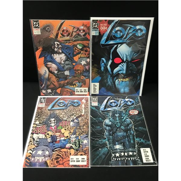 LOT OF 4 LOBO COMICS #1-4 OF A 4 PART MINI SERIES - DC COMICS