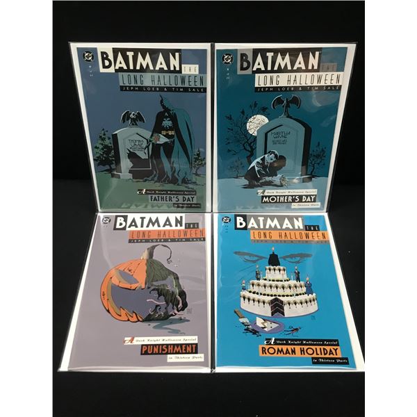 LOT OF 4 BATMAN THE LONG HALLOWEEN COMICS - DC COMICS