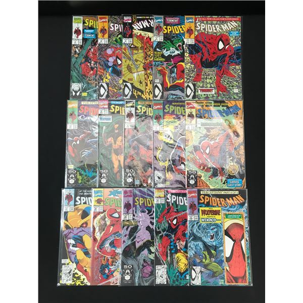 LOT OF 15 SPIDERMAN COMICS - MARVEL COMICS
