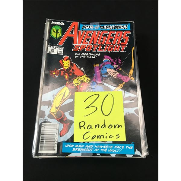 LOT OF 30 RANDOM COMICS