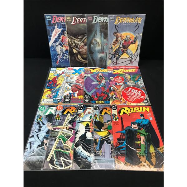 LOT OF 13 MIXED TITLE COMICS - MARVEL & DC