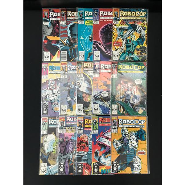 LOT OF ROBOCOP COMICS #2-16 - MARVEL COMICS
