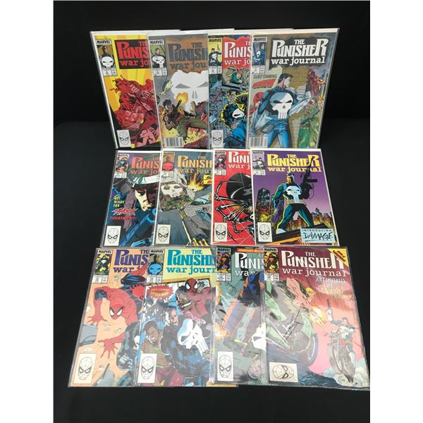 LOT OF 12 PUNISHER WAR JOURNAL COMICS - MARVEL COMICS