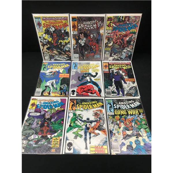 LOT OF 9 AMAZING SPIDER-MAN COMICS - MARVEL COMICS