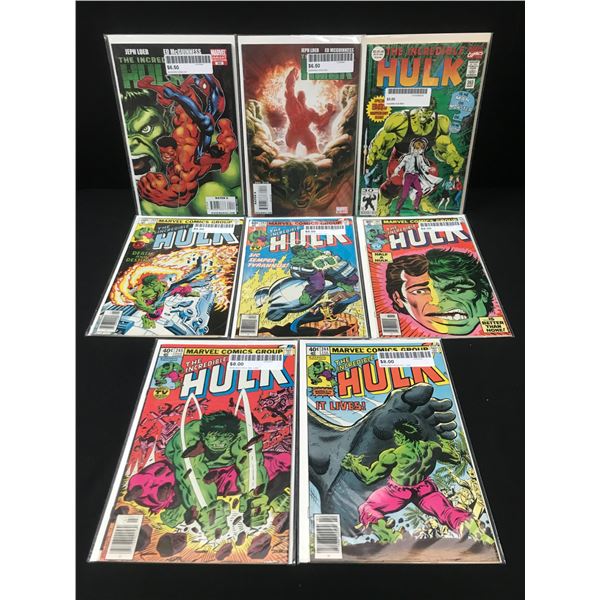 LOT OF 8 INCREDIBLE HULK COMICS - MARVEL COMICS