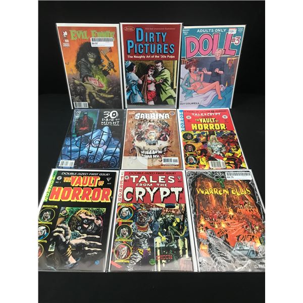 LOT OF 9 MIXED TITLE COMICS - VARIOUS TITLES