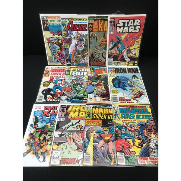 LOT OF 12 MIXED TITLE COMICS - MARVEL COMICS