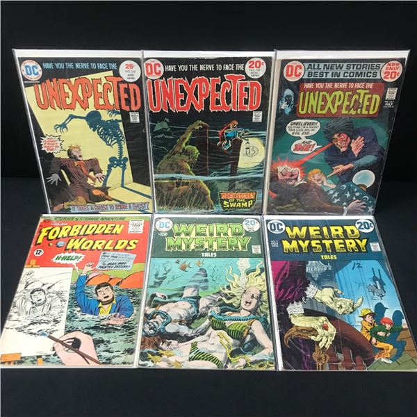 LOT OF 6 MYSTERY STYLE COMICS - DC COMICS