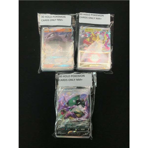 LOT OF 90 POKEMON TCG TRADING CARDS - HOLOS ONLY