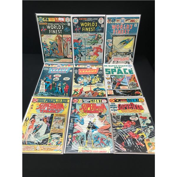 LOT OF 9 COMICS FEATURING SUPERMAN - DC COMICS