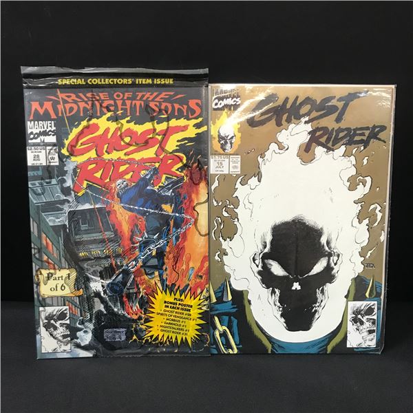 LOT OF 2 GHOST RIDER COMICS #15 & #28 - MARVEL COMICS