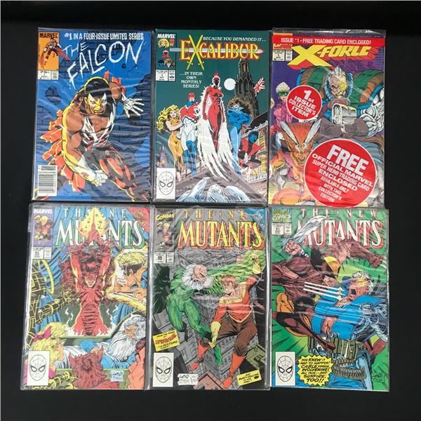 LOT OF 6 MIXED TITLE MARVEL COMICS - INCLUDES 3 X #1'S