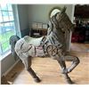 Image 5 : Vintage Large Hand- Carved Wooden Horse Statue-73''x65''