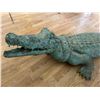 Image 4 : Metal Crocodile Garden Statue-54"x16"