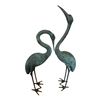 Image 1 : Pair of Metal Crane Garden statues-63"x15"