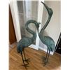Image 2 : Pair of Metal Crane Garden statues-63"x15"