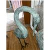 Image 3 : Pair of Metal Crane Garden statues-63"x15"