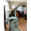 Image 6 : Pair of Metal Crane Garden statues-63"x15"