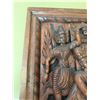 Image 6 : Large hand carved solid wood elephant right facing and royal Procession Wall Art, H78" x W34"