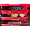Image 4 : Red Rolling Tool with multiple drawers & asorted contents