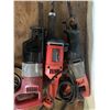 Image 3 : Group of Milwaukee Sawzall Reciprocating Saws.