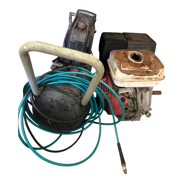 Group of 2- Husky portable air compressor & Honda GX340 11Hp Gas Engine