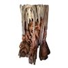 Image 1 : Large hand carved elephant sculpture from natural tree trunk-58"