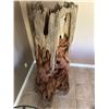 Image 4 : Large hand carved elephant sculpture from natural tree trunk-58"