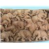 Image 3 : Large decorative hand carved elephant wall panel-64"X26"