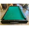 Image 3 : Pool Table with Cue rack, cues and ball (Missing on black ball)- 100'x55"